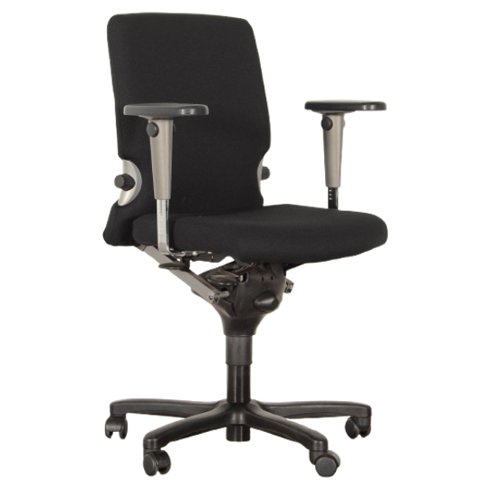Bureaustoel Haworth Comforto 77, Zwart, 3d Armleggers 1