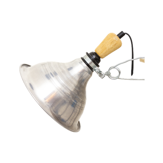 Vintage Klemlamp Aluminium En Hout Hema Jaren 90 1