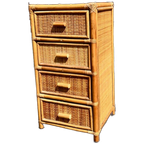 Bamboe Rotan Vintage Ladenkast thumbnail 1