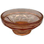 Art Deco Roze Persglas Schaaltje thumbnail 1