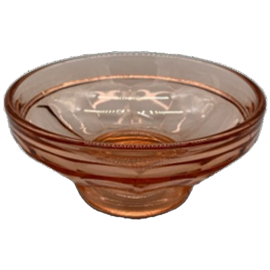 Art Deco Roze Persglas Schaaltje 1