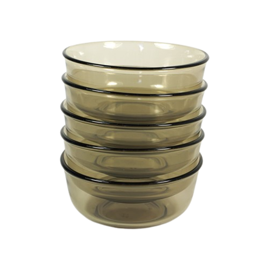 5 Rookglas Schaaltjes / Kommetjes 1