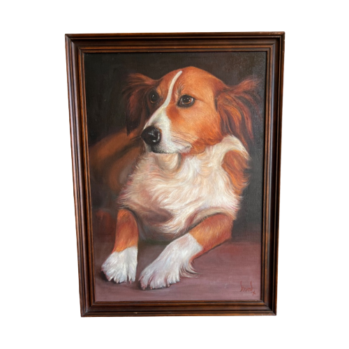Olieverfschilderij Van Een Hond