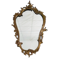 Antieke Franse Barok Gouden Spiegel Messing Xl 1930’s