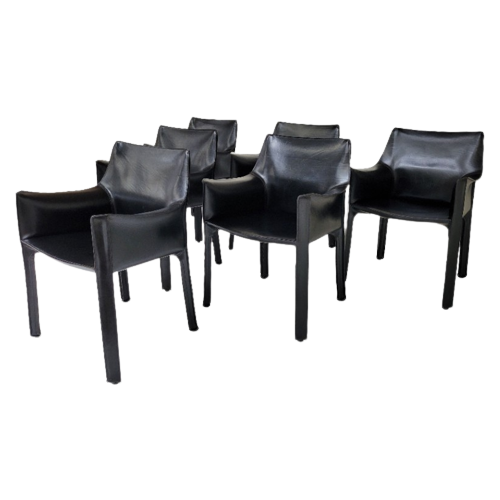 6 X Cab 413 Chairs By Mario Bellini For Cassina