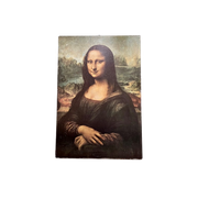 Mona Lisa, Poster Op Hout Geplakt.