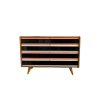 Pink Triple Front Jiri Jiroutek Sideboard For Interier Praha 1960S