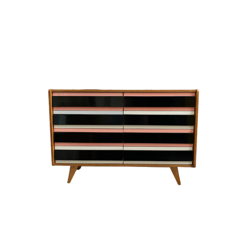 Pink Triple Front Jiri Jiroutek Sideboard For Interier Praha 1960S