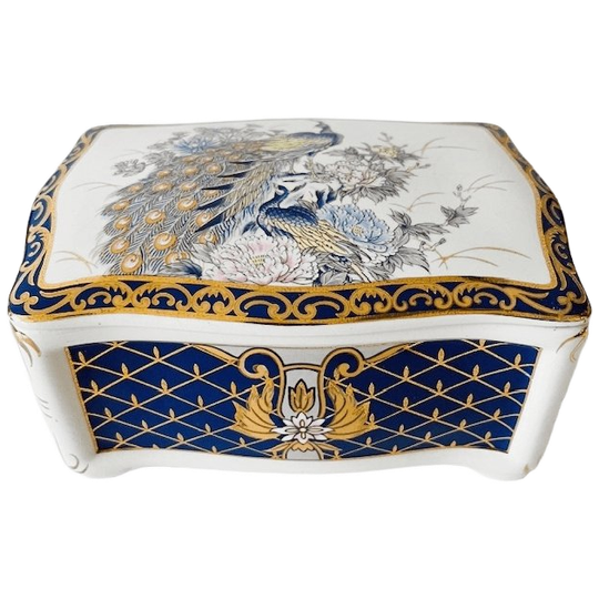 Vintage Bonbonnière Fapodel Pauw Sieradendoosje Porselein 1970’s 1