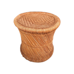 Rotan Mand, Plantentafeltje, Krukje, Vintage Bamboe Basket thumbnail 1