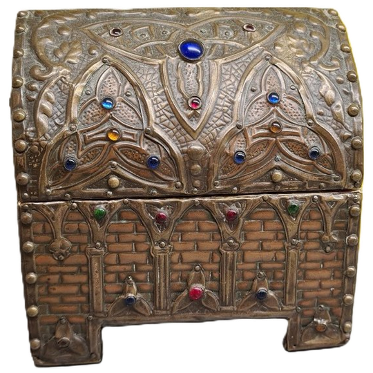 Gotisch Kistje Toegeschreven Aan Alfred Louis Achille Daguet 1