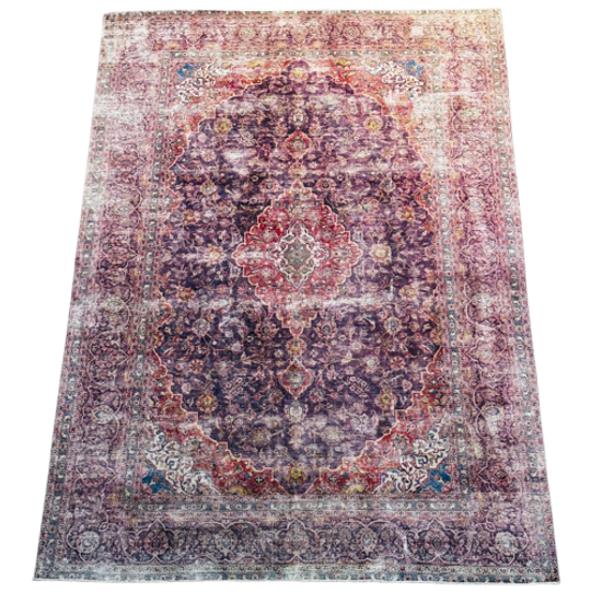 Groot Vintage Perzisch Kirman Vloerkleed 1