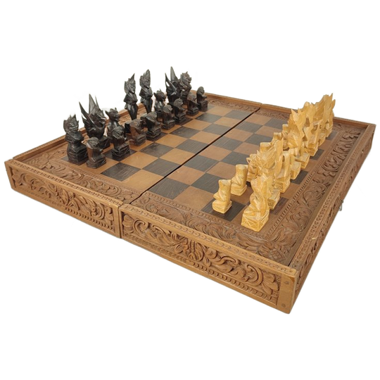 Houten Schaakspel Uit Indonesië 1