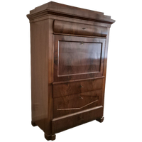 West-duitse Mahoniehouten Secretaire Uit 1830 – Biedermeier