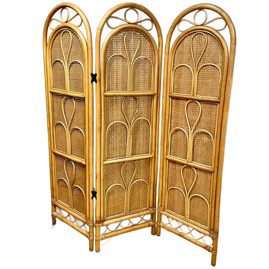Italiaans Bamboe Kamerscherm Ca. 1960 1