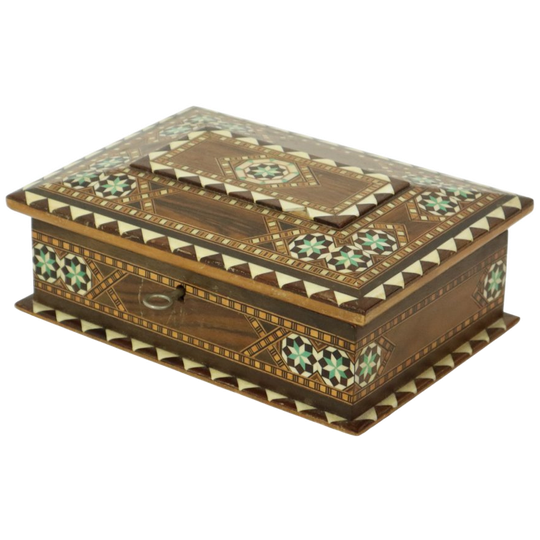 Juwelendoos Marqueterie Inlegwerk Sierraden Trinket Doos 1