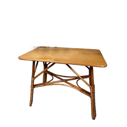Vintage Rotan Tafeltje – Boho 1