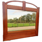 Antieke Art Deco Spiegel Xl Houten Badkamerspiegel Jr 20 thumbnail 1
