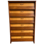 Vintage Houten Schoenkast / Klepkast thumbnail 1