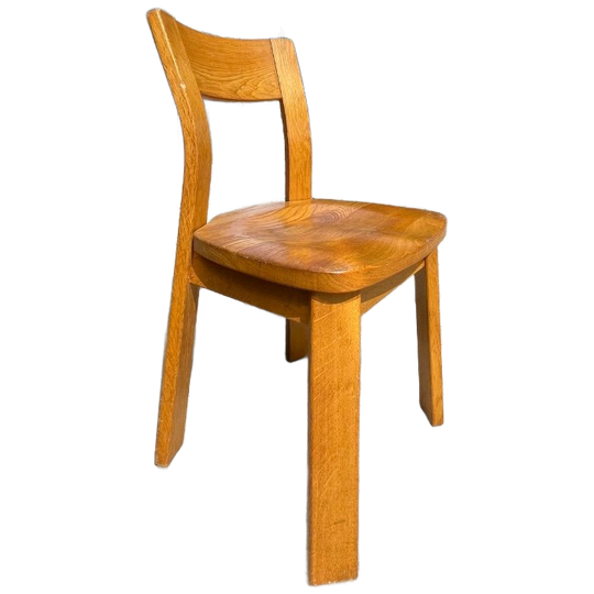 Set (5) Deens Vintage Eetkamerstoelen Brutalist Style 1