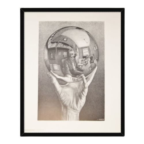 Maurits Cornelis Escher (1898-1972) - Hand Met Reflecterende Wereldbol