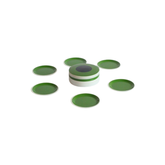 Space Age Green Melamine Nesting Dishes, Japan 1970s 1
