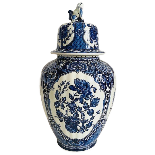 Delftsblauwe Dekselvaas Boch 1