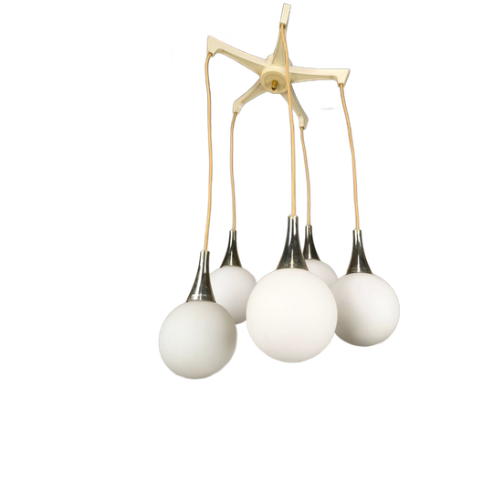 Vintage Cascade Hanglamp Met Witte Bollen 1