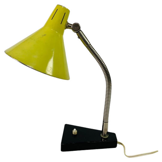 Hala 'zonneserie' Bureaulamp Van H. Busquet, Jaren 60 1