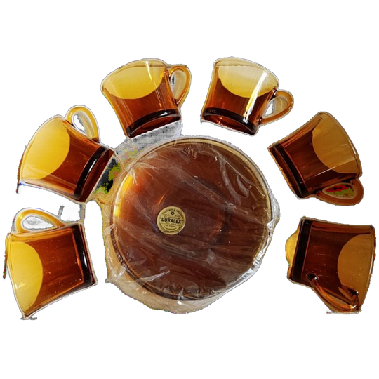 Vintage Duralex Espresso Set, Jaren '70 - Nieuw In Originele Doos 1