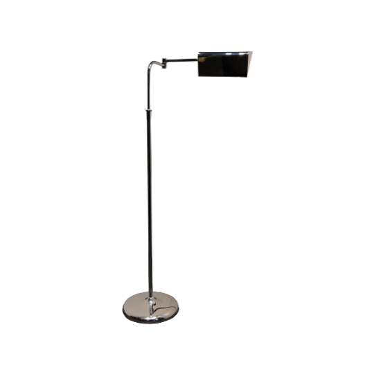 Vintage Chrome Pharmacy Floor Lamp, 1970s 1