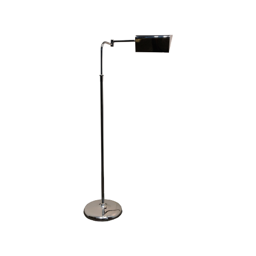 Vintage Chrome Pharmacy Floor Lamp, 1970S