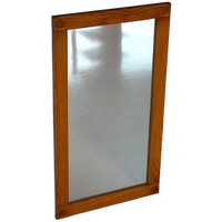 Jaren 70 Spiegel Pine Vintage Wandspiegel Vurenhout Mirror