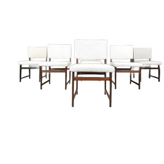 Mid Century Teak Scandinavian Dining Chairs, 1960s 1