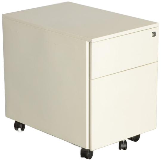 Officenow Verrijdbaar Ladeblok, Wit, 55 X 40 X 59 Cm, 2 Laden 1