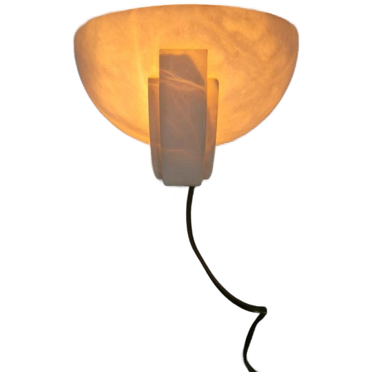Art Deco Revival Albast Wandlamp. 1