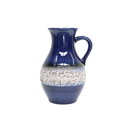 Vintage Vaas West Germany 1737-22 Blauw Fat Lava 1