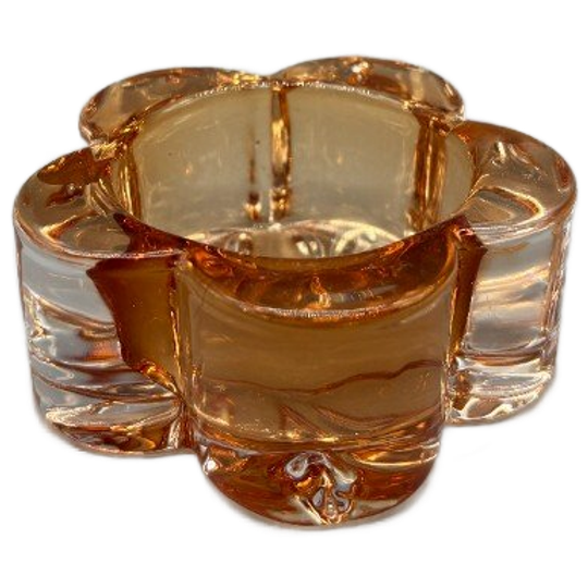 Retro Waxinelichthouder Bloem Peach 1