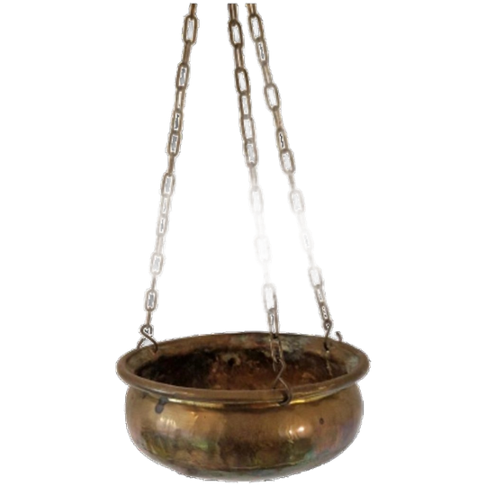 Koperen Hangpot Schaal Vintage Hangpot 1