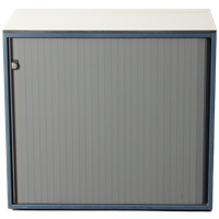 Ahrend Roldeurkast, Blauw, 74 X 80Cm, Incl. 1 Legbord