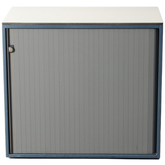 Ahrend Roldeurkast, Blauw, 74 X 80cm, Incl. 1 Legbord 1