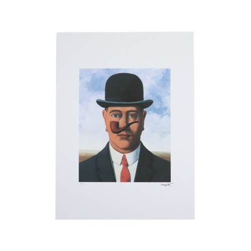 Offset Litho Naar Magritte La Bonne Foi 56/100 Kunstdruk