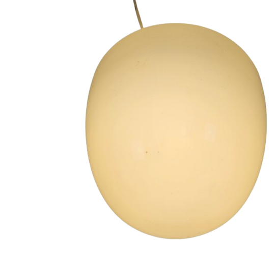 Dutch Design - Philips Holland - Brune Glas - Xl Plafondlamp - 50's 1