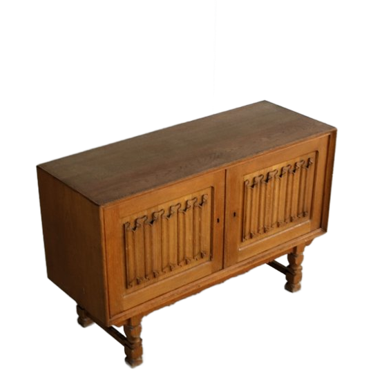Brutalist Sideboard | Kast | Jaren 60 | Deens 1