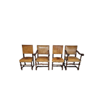 Matching Set / Castle Chairs / Neo Barok / Sheep Leather / 1900S