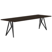 Studio Henk Eettafel Butterfly Gerookt Gebeitst, Rechthoekig