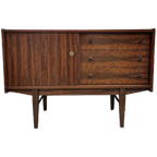 Vintage Dressoir Tv Meubel Platenspeler Kast Wandkast Retro thumbnail 1