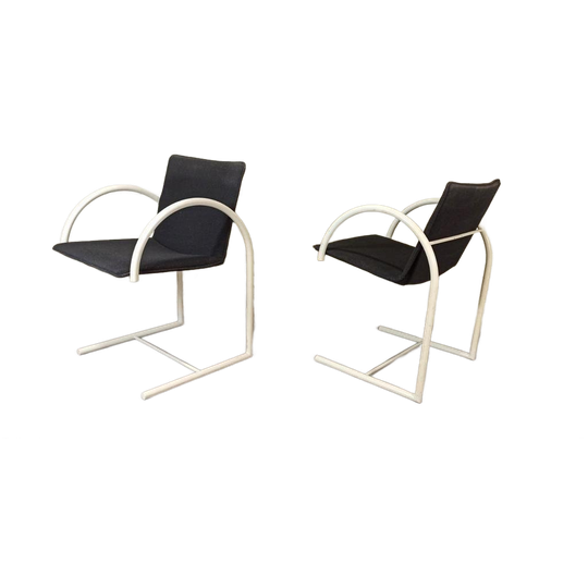 Set Van 2 Vintage Cirkel Stoelen, Metaform, Postmodern 1
