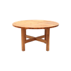 Ronde Vintage Massief Grenen Eettafel Norden Van Ikea Uit De Jaren ’70 thumbnail 1