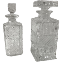 Karaf Van Kristal, 2 Stuks